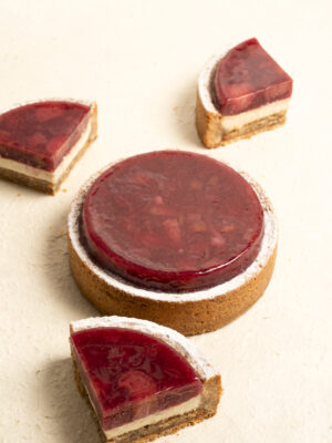 Crumble rhubarbe