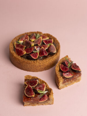 Crumble figue, orange & romarin