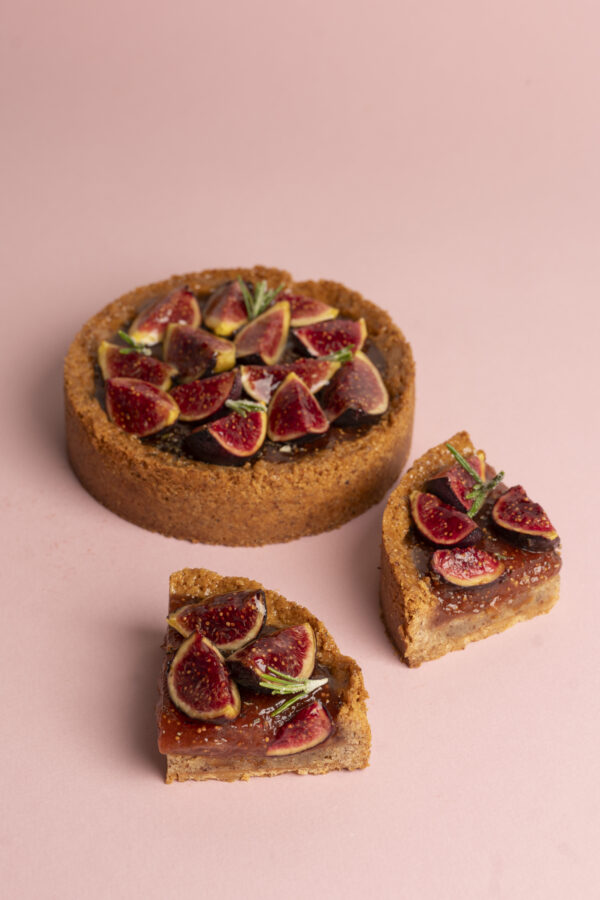Crumble figue, orange & romarin
