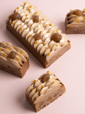 Crumble marron et mandarine